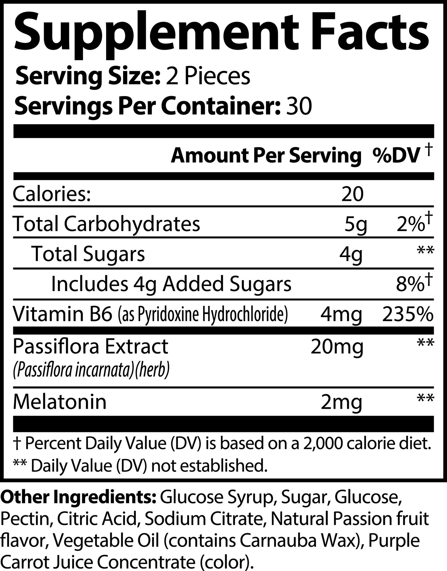 Sleep Well Gummies | Melatonin, Passiflora Extract, B6. Sleep = Gainz