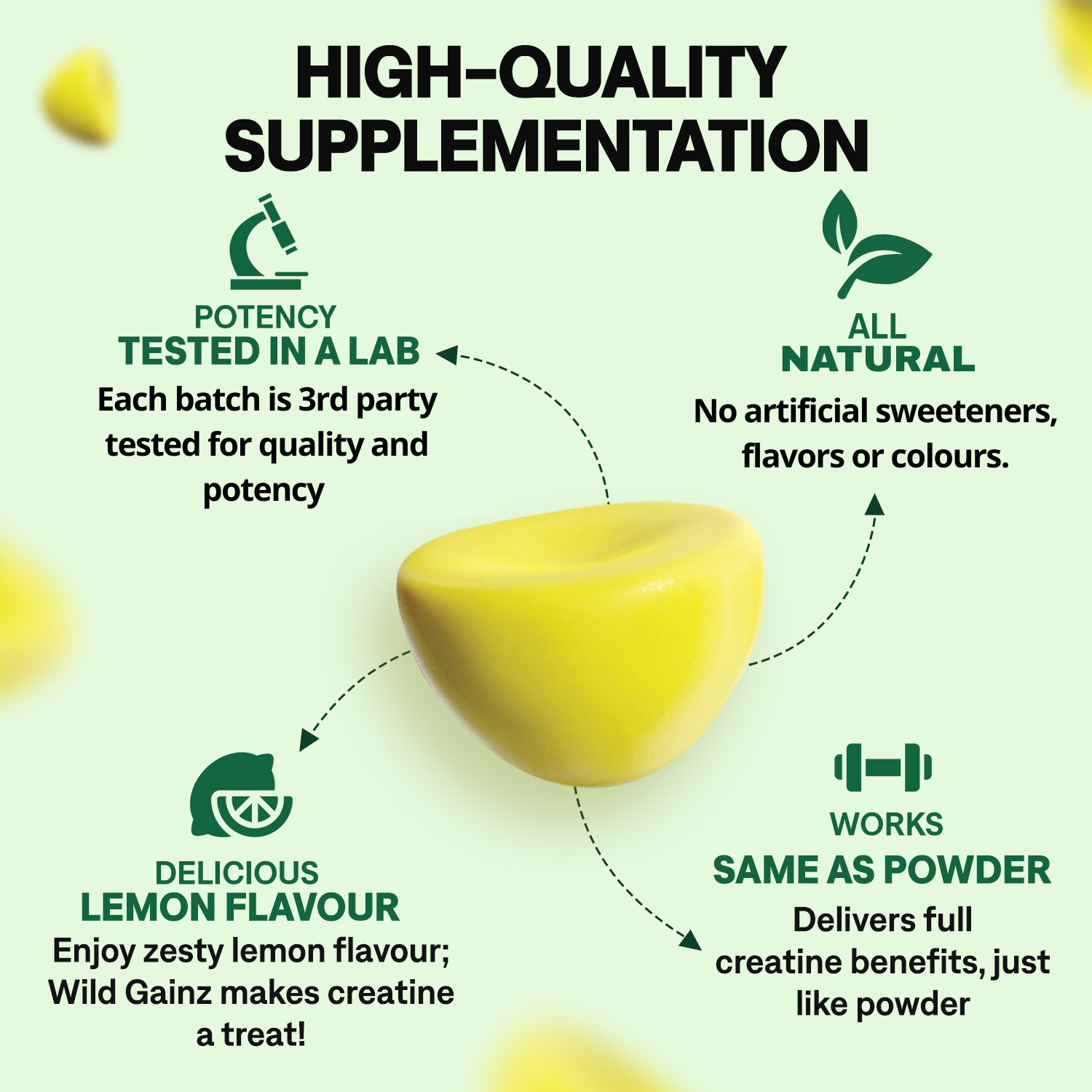 Creatine Gummies - Made in USA, Potency Tested, 150 Gummies