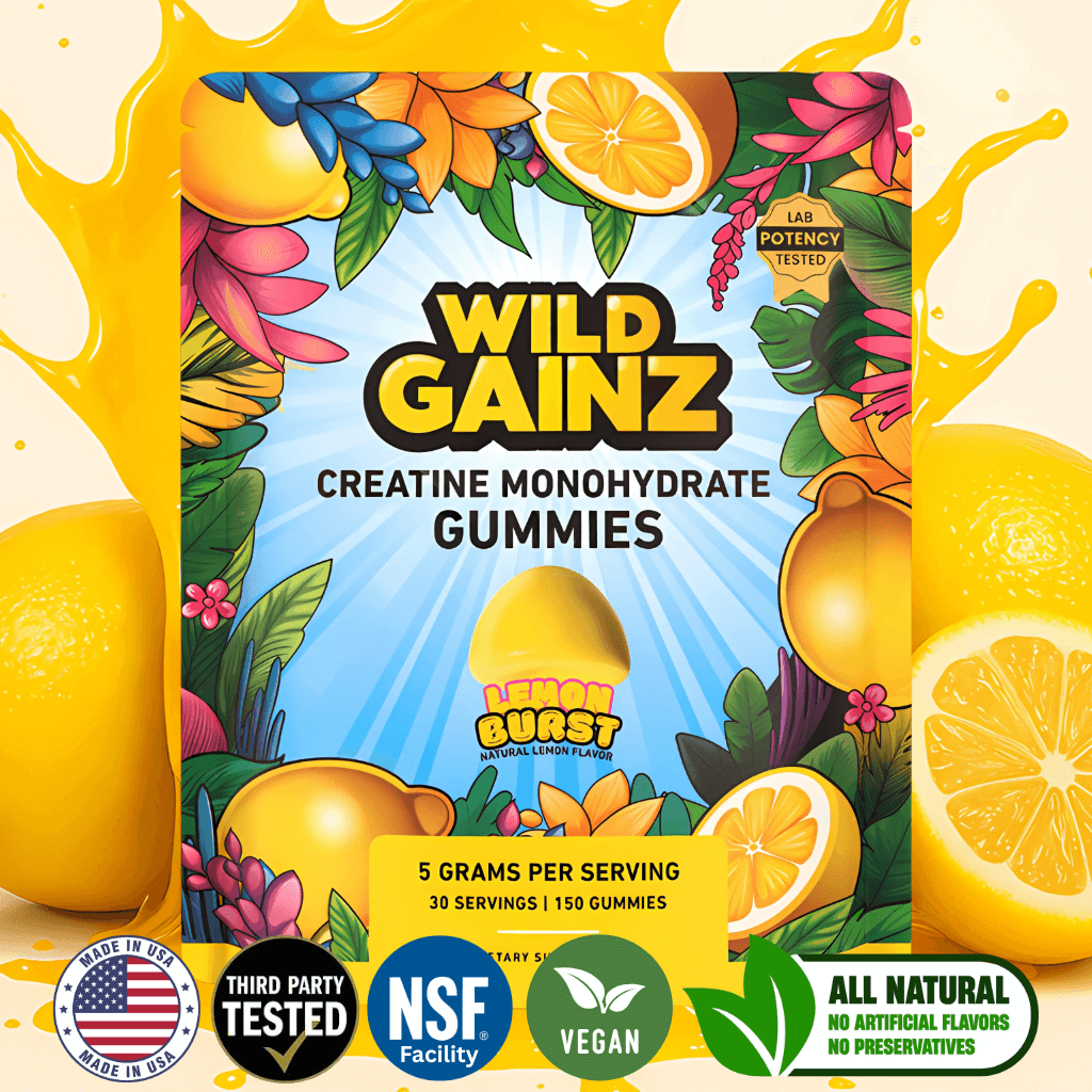 Creatine Gummies - Made in USA, Potency Tested, 150 Gummies
